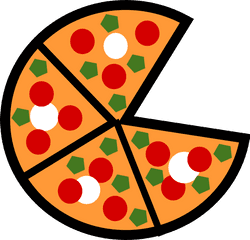 Pizza Images Clip Art - 1 5 Fraction Pizza Png