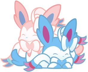 Pokemon Shiny Gif - Sylveon And Shiny Sylveon Gif Png