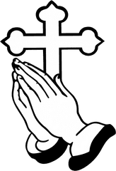 Place Goodsamaritan - Praying Hands With Cross Clipart Cross And Praying Hands Clipart Png