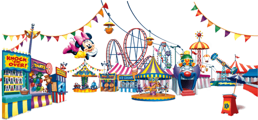 Amusement Clipart Recreational Park - Cartoon Amusement Park Png