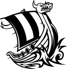 Black And White Vikings Logo - Western Washington University Mascot Png