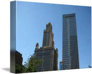 Skyscrapers Old And Modern Buildings By Matthew Ferraton - Chicago Riverwalk Png