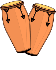 Conga Drum Drummer Salsa Jazz Puerto - Drawing Puerto Rican Congas Png