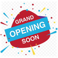 Grand Opening Soon Icon Of Flat Style - Grand Opening Soon Png