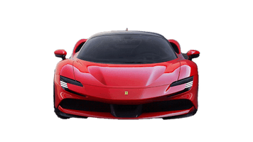 Front Ferrari Red View Free PNG HQ