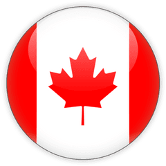 Round Icon - Canada Flag Circle Png