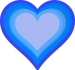 Pin - Blue Heart Clip Art Png