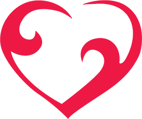 Download Curved Red Outline Heart Png Image For Free - Portable Network Graphics