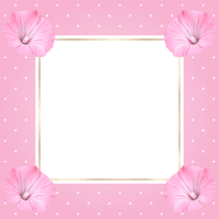 Pink Frame Square PNG Free Photo