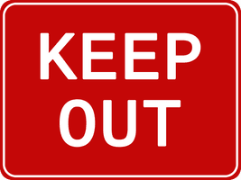 Keep Out Picture Free Clipart HD - Free PNG