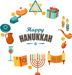 Download Hanukkah Orange Celebrating Sharing For Happy - Happy Png