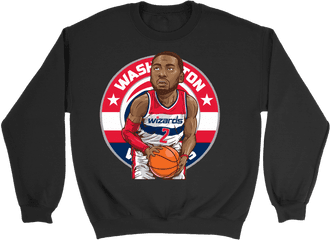 Download Hd John Wall Cartoon - Background Washington Wizards Logo Png