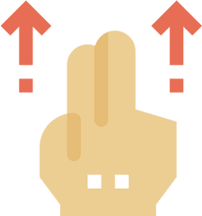 Swipe Up - Sign Language Png