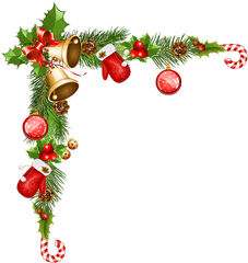 Christmas Decorative Ornaments - Border Christmas Clipart Png