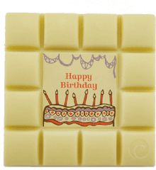 Motiv - Happy Birthday White Chocolate Png