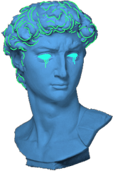 Pin - Vaporwave Greek Statue Aesthetic Png