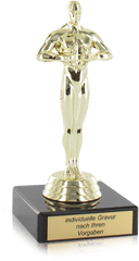 Oscar Statue - Siegerfigur Mit Gravur Mama Hd Png Download Solid