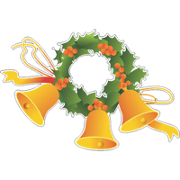 Christmas Day Bell Santa Claus Tree Plant For Ball Drop - Free PNG