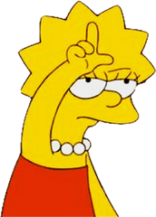 Download Hd Lisa Sticker - Lisa Simpsons Transparent Png Lisa Simpson Simpson Png