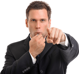 Businessman Png Image - Someone Blowing A Whistle