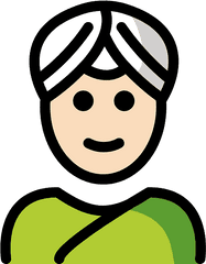 Person Wearing Turban Emoji Clipart - Turban Png