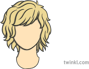 Blonde Hair Illustration - Cartoon Hair Png Blonde