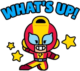 Line Brawl Stars Whatsapp Stickers - Stickers Cloud Line Friends Brawl Stars Stickers Png