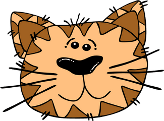 Cartoon Cat Face Drawing Free Image - Cartoon Cat Cute Vector Png