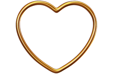 Picture Frames Heart Frame Image Clip Art - Heart Png Gold Heart Frame Png