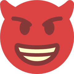 Devil Emoji Transparent Png Clipart - Red Devil Emoji Transparent