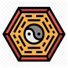 Yingyan Zen Icon Of Colored Outline - That Sounds Dope Png