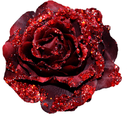 Clipart Roses Glitter Transparent - Rose Clipart Png Glitter