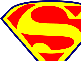 Yellow Superman S Svg Vector Clip Art - Clip Art Png