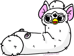 Download Long Furby 3 Hanging Out - Furby Drawing Png