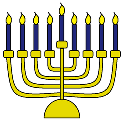 Menorah Jewish Holiday Koozies Clip - Day 3 Hanukkah Menorah Menorah Clipart Transparent Background Png