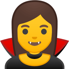 Woman Vampire Icon Noto Emoji People Stories Iconset Google - Vampire Emoji Png