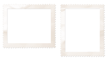 Postage Stamp Border Wrinkled - Paper Png