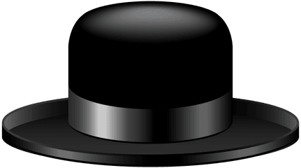 Black Fedora Png - Black Hat Transparent Background