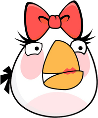 Angry Birds By Gamafotoestudio - Angry Birds White Bird Angry Birds Girl Character Png