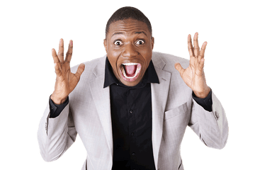 Surprised Black Man Png Transparent - Surprise Man Png