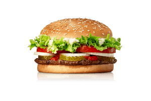 King Whopper Hamburger Food Fries Cheeseburger French - Free PNG