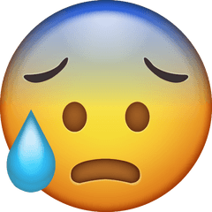 Cold Sweat Emoji Free Download Ios - Cold Sweat Emoji Png