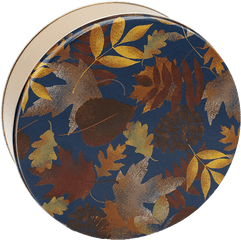 Fall Leaves Popcorn Tin 2 Gallon Snacks My Kitchen - Circle Png