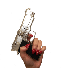 Pin - Hand Girl With Gun Png