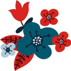 Clip Freeuse Stock Christmas Red Transprent Png Free - Flower Png Red Blue Vector