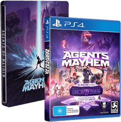 Agents Of Mayhem Steelbook Edition - Agents Of Mayhem Ps4 Png