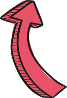 Pink Angle Vecteur Arrow Red Free Transparent Image HD - Free PNG