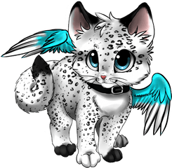 Cute Anime Cat Transparent Image Png Arts - Anime Cat With Wings