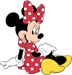 Red Transparent Background Minnie Mouse Clipart - Red Minnie Mouse Png