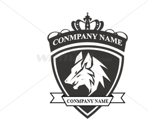 Wolf Logo Fashion Cross - Transparent Background Logo Png Gpms